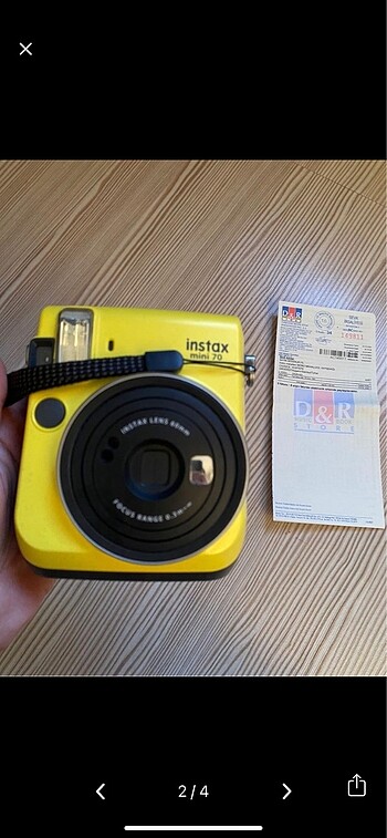 Fujifilm İnstax mini 70 sarı