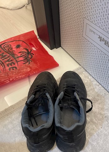 Siyah Erkek Spor Ayakkabı Velcro Bağcıklı