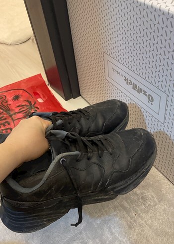 Adidas Siyah Erkek Spor Ayakkabı Velcro Bağcıklı