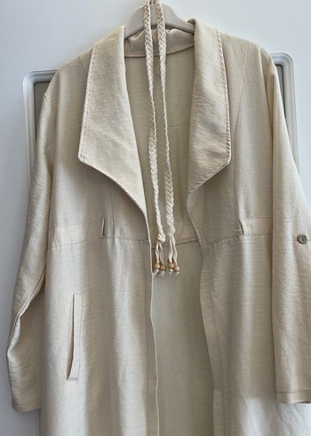 Uzun Beyaz Bohem Kadın Sabahlık - Görsel 7