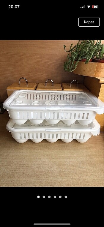 Yumurta saklama kabı 15 Li