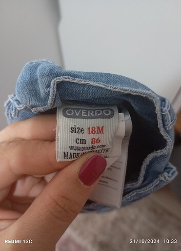 12-18 Ay Beden Kız bebek pantolon