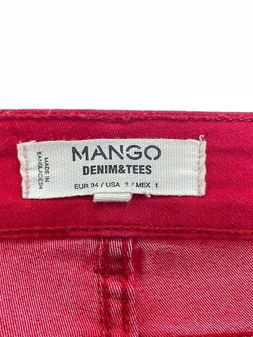 34 Beden kırmızı Renk Mango Jean / Kot %70 İndirimli.