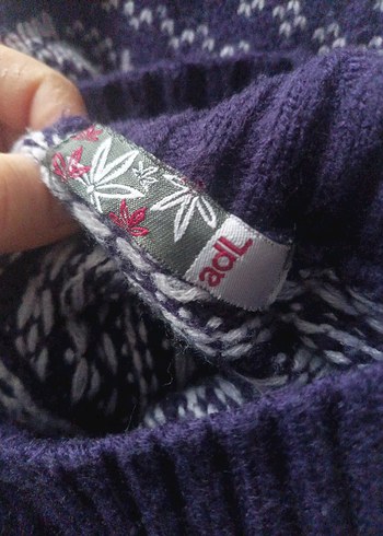 Mor Düğmeli hırka - Görsel 6