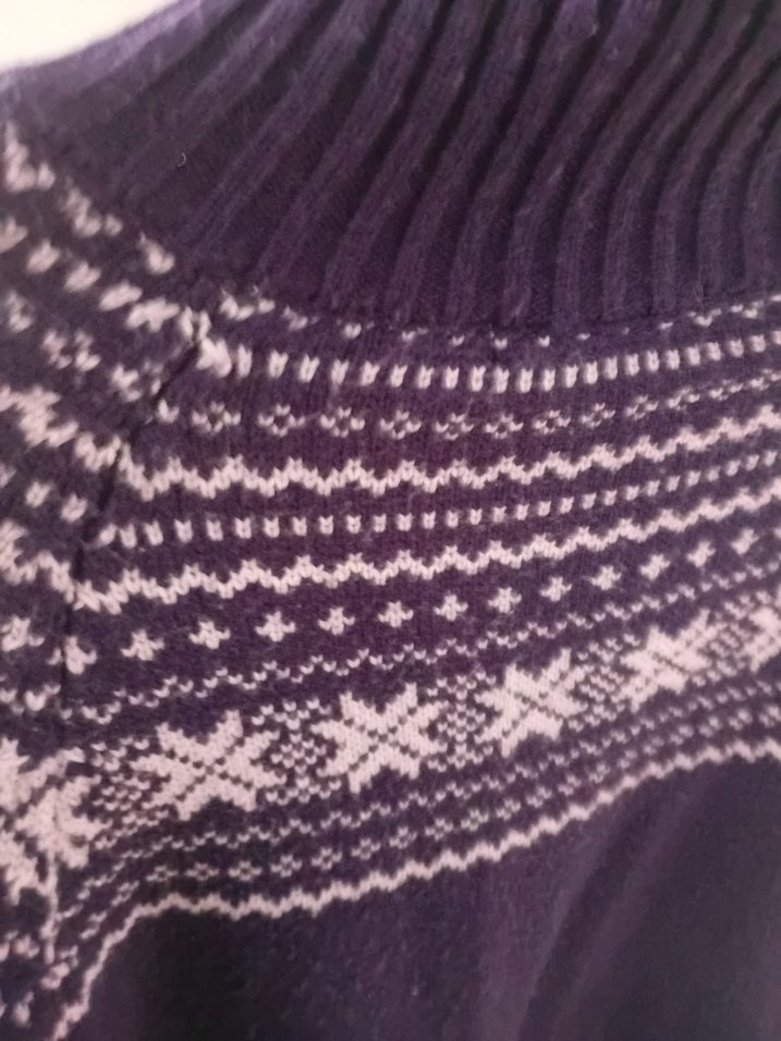 Mor Düğmeli hırka - Görsel 3