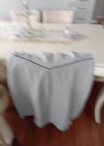 Düğmeli Çizgili Uzun Etek - Görsel 2