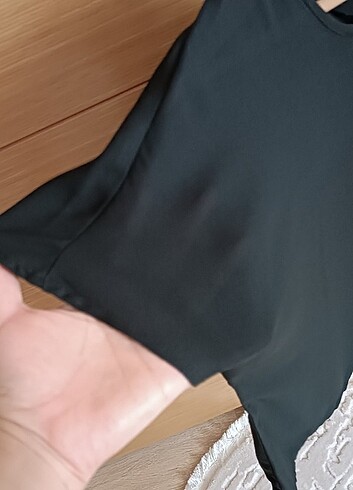 Koton Siyah klasik düz bluz