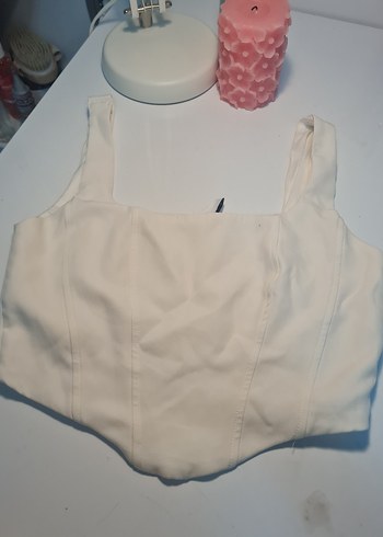 s Beden beyaz korse crop