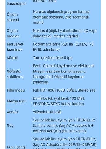TEMİZ SORUNSUZ NİKON COOLPİX S8100 - Görsel 19