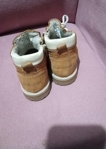 22 Beden camel Renk Bej Kürklü Erkek Çocuk Süet Bot