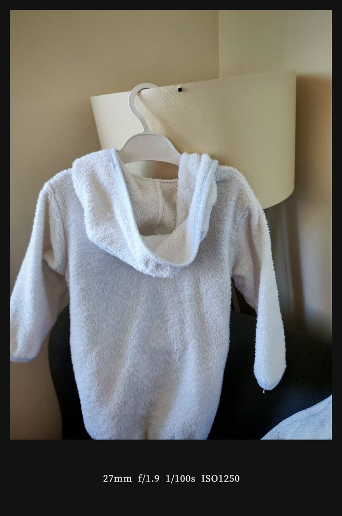 Nakışlı Beyaz Erkek Çocuk Bornozu - Görsel 5