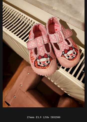 Kız Bebek Pembe Kaydırmaz İlk Adım Ayakkabısı - Görsel 4