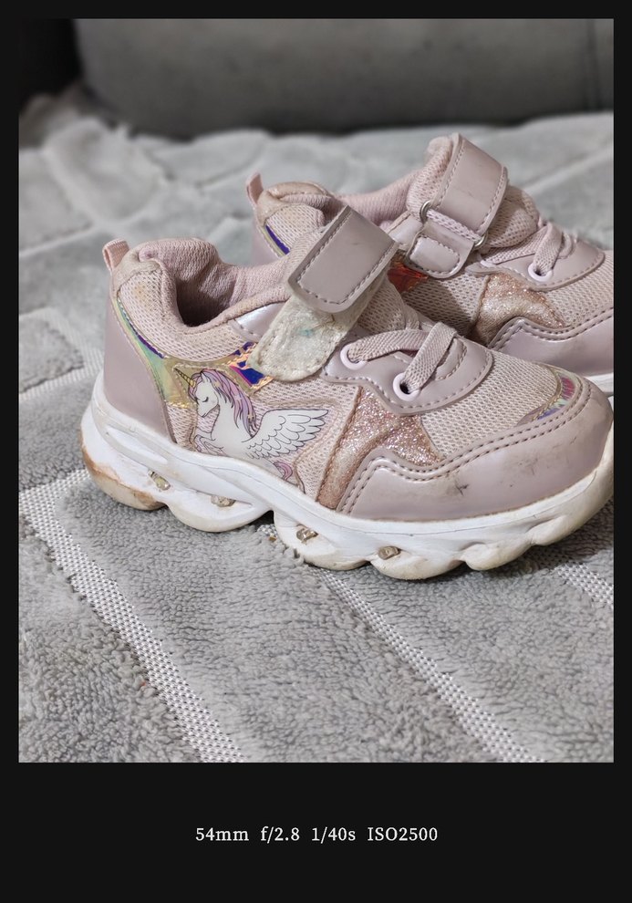 Kız Çocuk Pembe Bağcıklı Velcro Spor Ayakkabı - Görsel 4