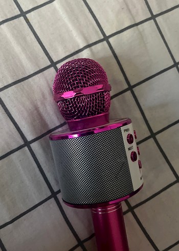 Pembe Renkli Karaoke Mikrofon - Görsel 3