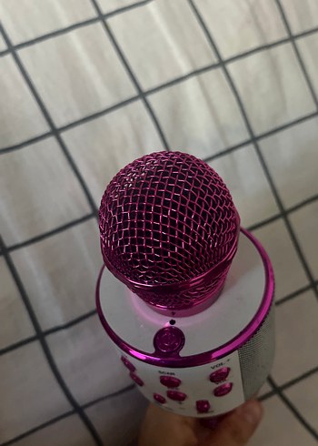 Pembe Renkli Karaoke Mikrofon - Görsel 2
