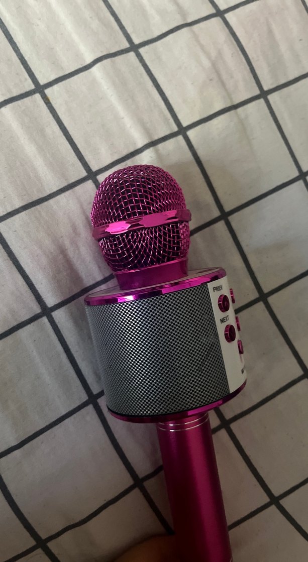 Pembe Renkli Karaoke Mikrofon - Görsel 3