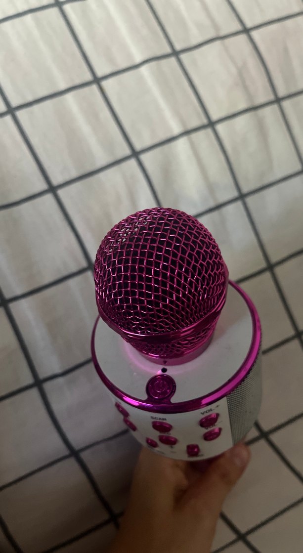 Pembe Renkli Karaoke Mikrofon - Görsel 2