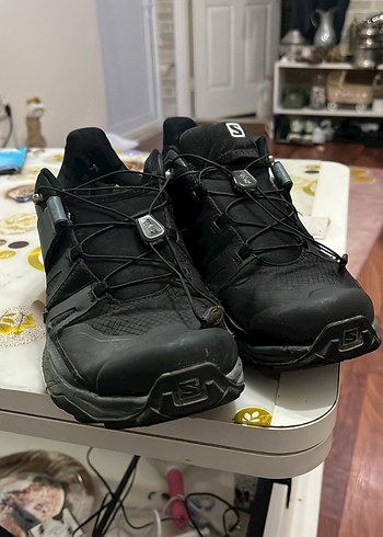 Turkuaz Gri Salomon Spor Ayakkabı Velcro - Görsel 3