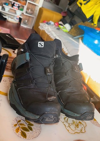 Turkuaz Gri Salomon Spor Ayakkabı Velcro - Görsel 8