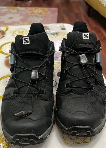 Turkuaz Gri Salomon Spor Ayakkabı Velcro - Görsel 4