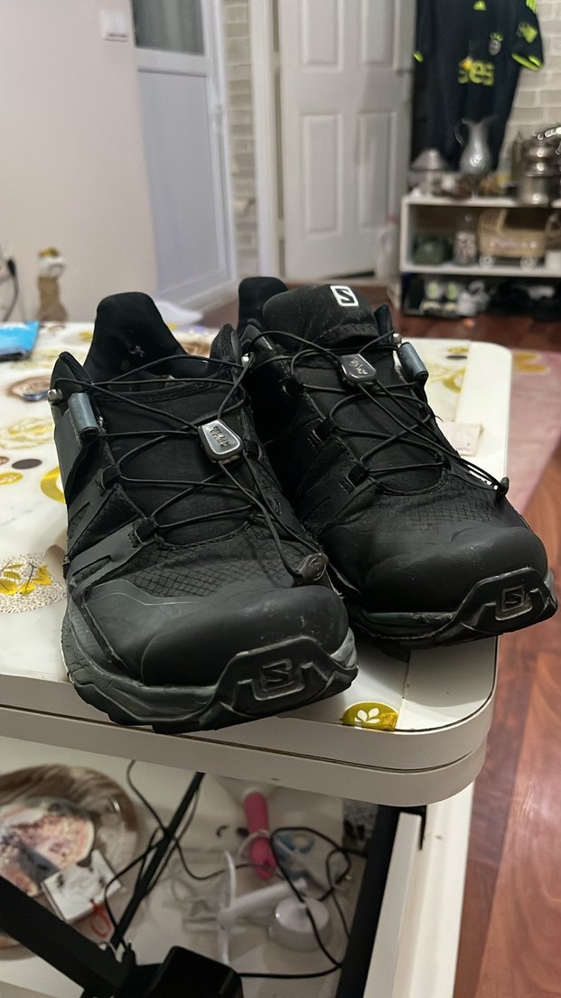 Turkuaz Gri Salomon Spor Ayakkabı Velcro - Görsel 3