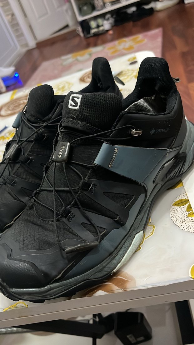 Turkuaz Gri Salomon Spor Ayakkabı Velcro - Görsel 5