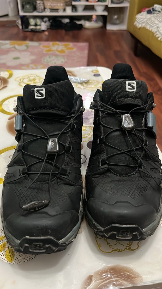 Turkuaz Gri Salomon Spor Ayakkabı Velcro - Görsel 4