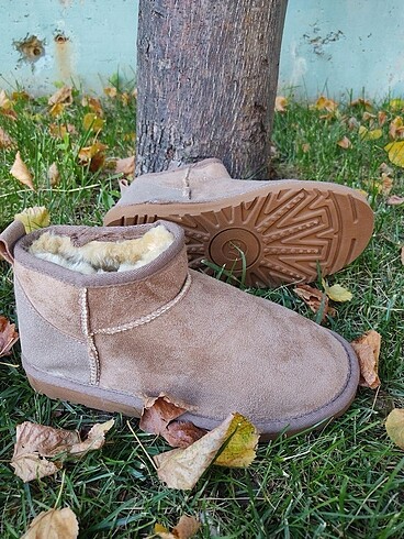 40 Beden camel Renk Ugg peluş