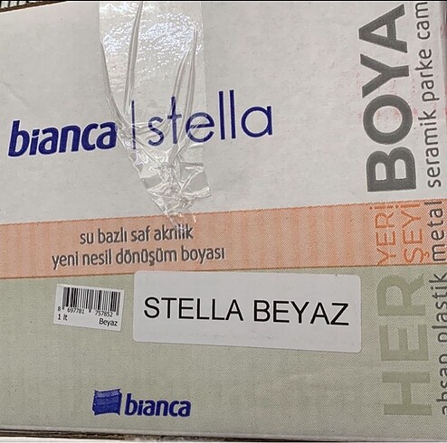 Bianca Stella 1 LT - BEYAZ ve Mermer Efekti Sprey-SİYAH