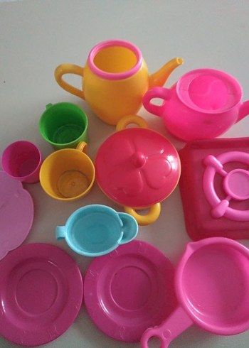 Renkli Plastik Oyuncak Mutfak Seti - Görsel 2