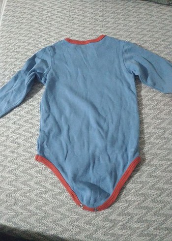 Mavi Uzun Kollu Bebek Body - Görsel 3
