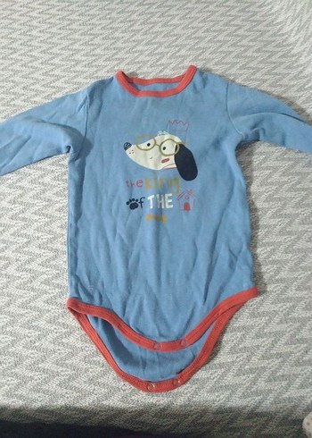 Mavi Uzun Kollu Bebek Body - Görsel 2