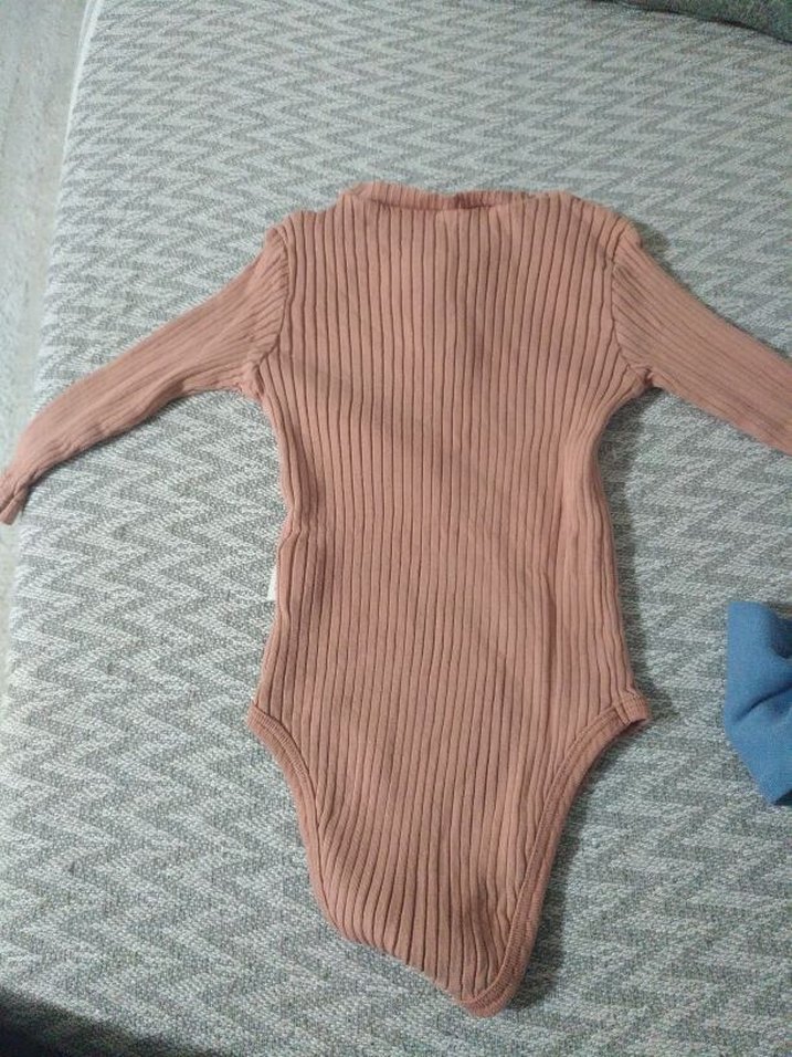 Mavi Uzun Kollu Bebek Body - Görsel 4