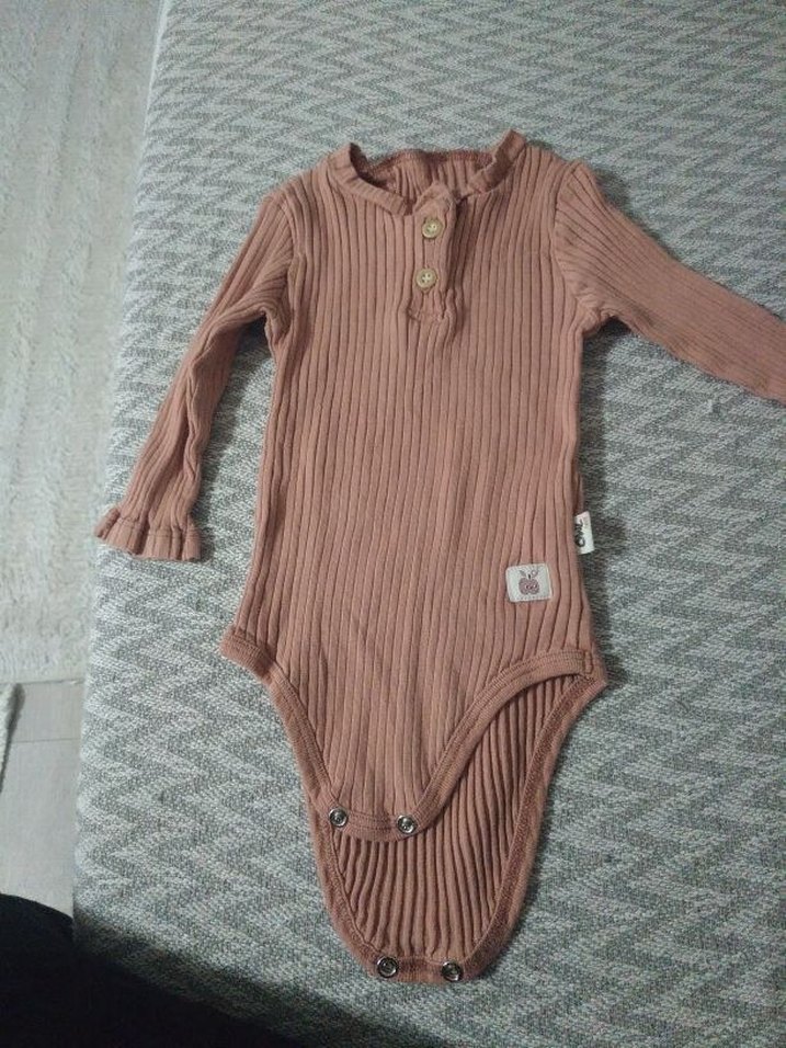 Mavi Uzun Kollu Bebek Body - Görsel 5