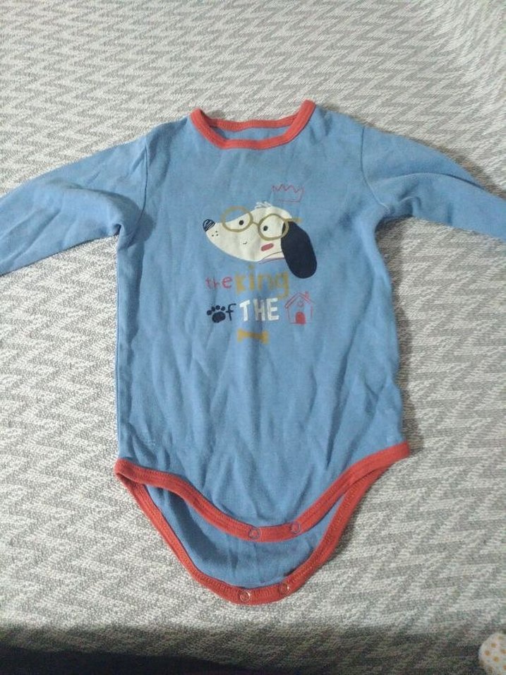 Mavi Uzun Kollu Bebek Body - Görsel 2