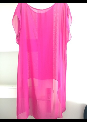Pembe Uzun Kesim Salaş Tunik