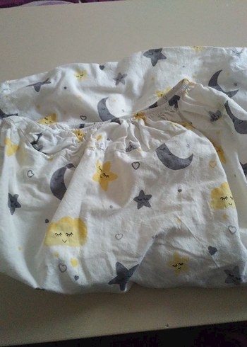 Bebek lastikli çarşaf ve iki ucu açık yastık kılıfı - Görsel 3