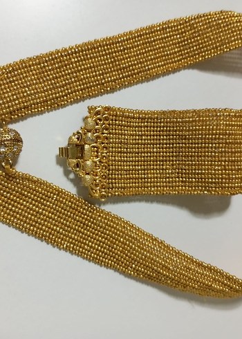 Elişi boncuk kolye ve bileklik - Görsel 7