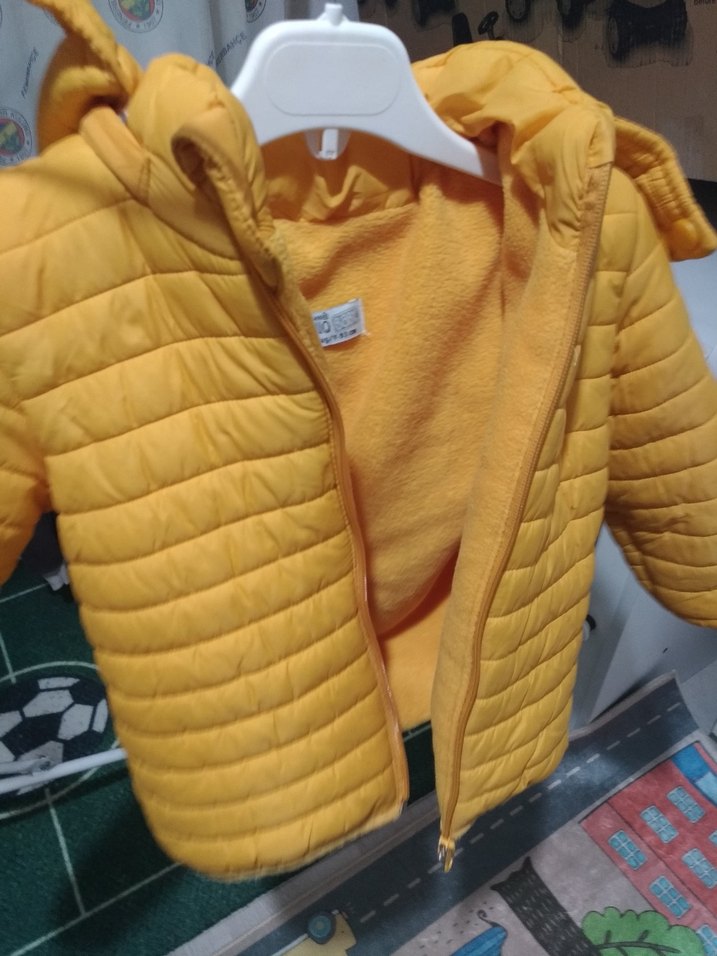 Sarı Kapitone Erkek Çocuk Mont - Görsel 3