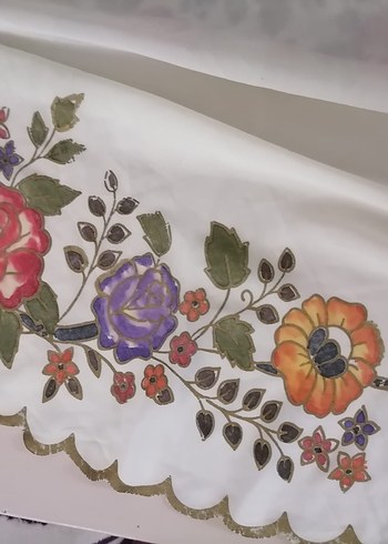 El boyaması masa örtüsü - Görsel 6