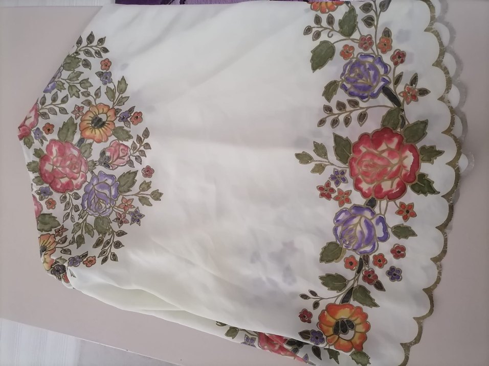 El boyaması masa örtüsü - Görsel 5