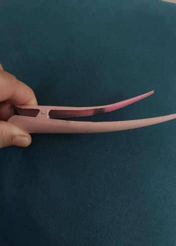 Beyaz Plastik Saç Tokası Seti - Görsel 2