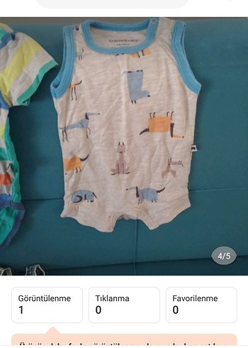 Renkli Çizgili Kısa Kollu Bebek Body - Görsel 3