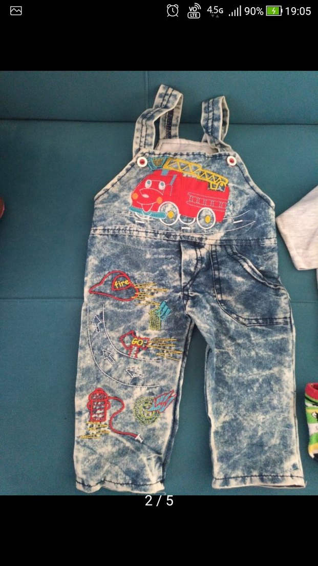 Renkli Çizgili Kısa Kollu Bebek Body - Görsel 5