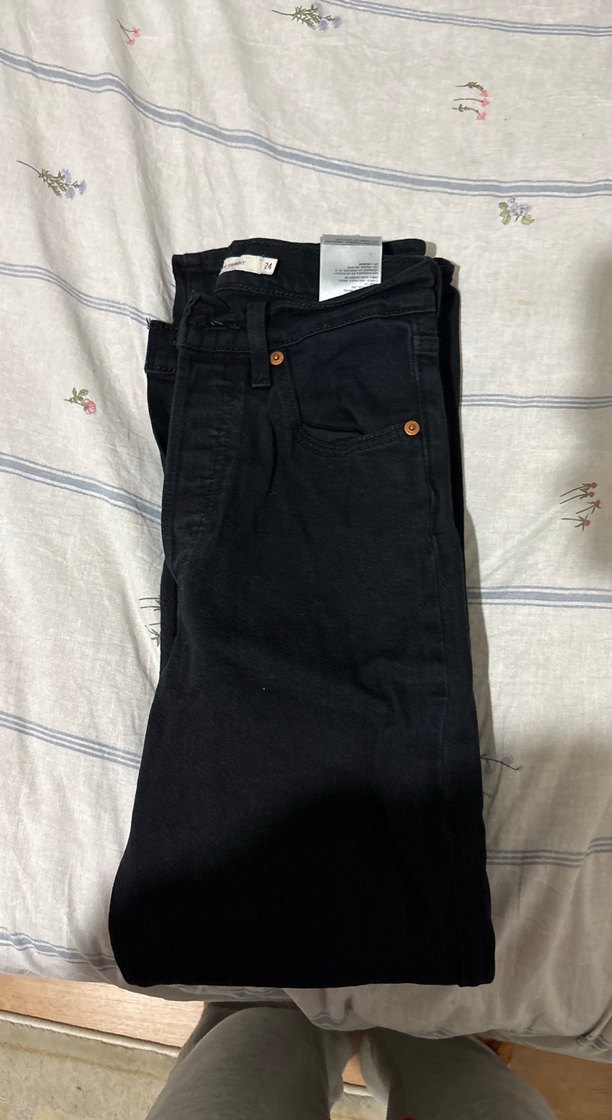 Koyu Lacivert Yüksek Bel Denim Pantolon — görsel 5/6