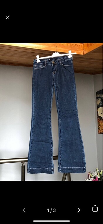 Vintage kot İspanyol pantolon