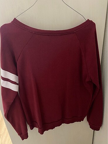 Diğer Kırmızı sweatshirt kumaş üst