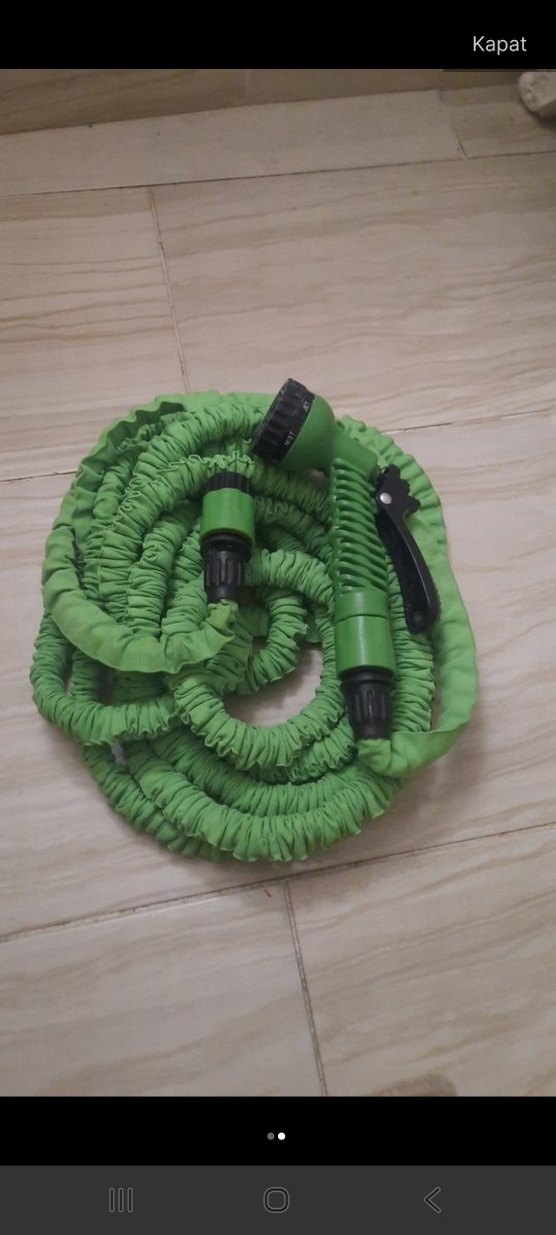 Yeşil Renkli Esnek Bahçe Hortumu - Görsel 2