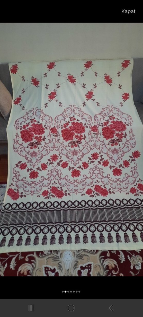 Vintage etnik desenli antika perde yeni - Görsel 5