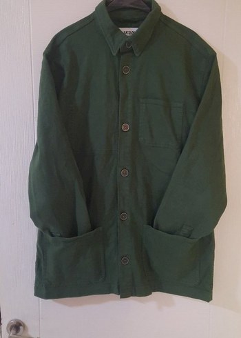 Wax London Düğmeli Yeşil Erkek Midi Ceket - Görsel 2